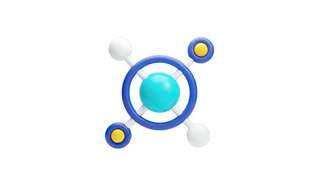 Abstract Molecule Icon - Powered by Adobe