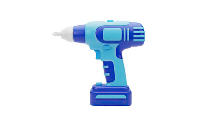 Blue and Light Blue Cordless Drill