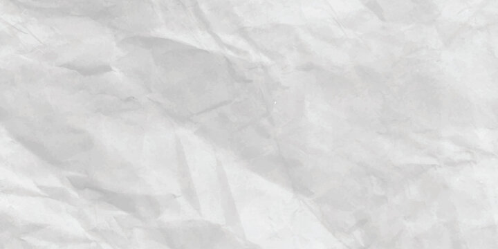 A bright and clean white crumpled paper texture background with visible creases and wrinkles