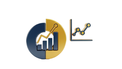 3D Graph and Chart Icons
