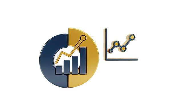 3D Graph and Chart Icons - Powered by Adobe