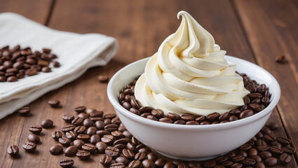 Vanilla Soft Serve Coffee.