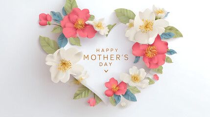 Happy Mother's Day Vector Greetings Card Background