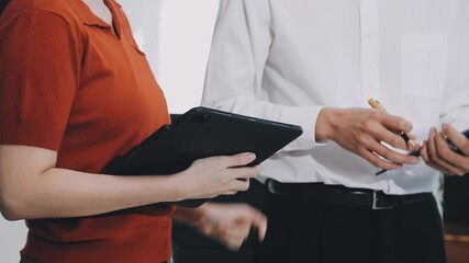 Asian woman beauty Vlogger live broadcasting cosmetic makeup tutorial sharing on social media. Business online influencer on social media concept. Online Selling. Online Shopping.