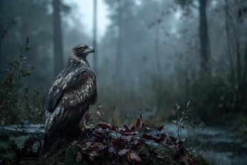 eagle in the forest