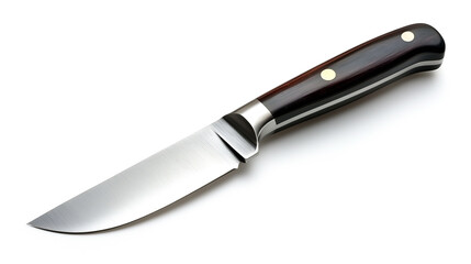 Fototapeta premium Kitchen knife on white background. Knife