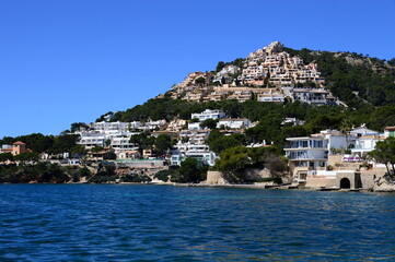 Marina in the Town Port Andratx on the Island Mallorca