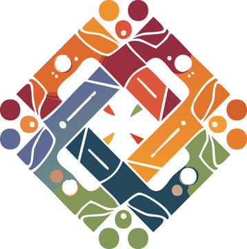 Ubuntu Concept Illustration of Unity, Community and Togetherness