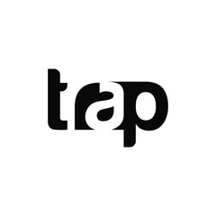 trap logo design vector template