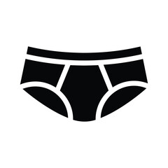 Black Underwear Icon Simple