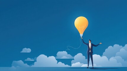 A confident person stands formally dressed in a suit,