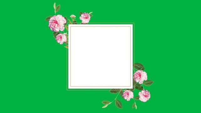 Floral Frame with copy space