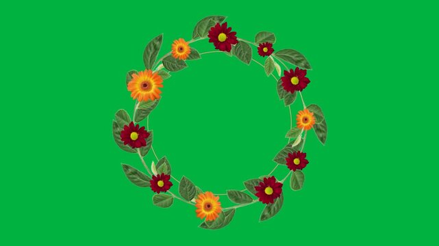 Floral Frame with copy space