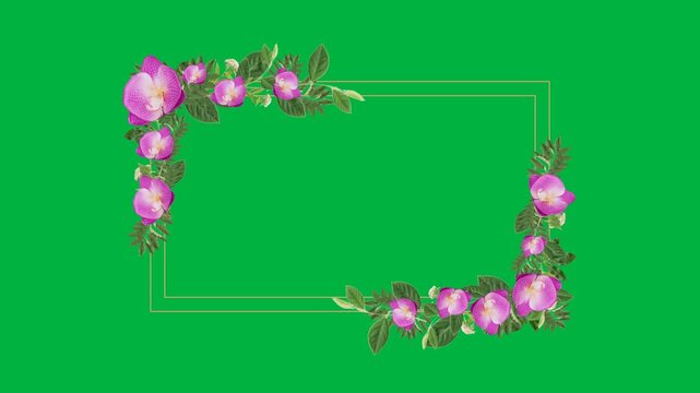 Floral Frame with copy space