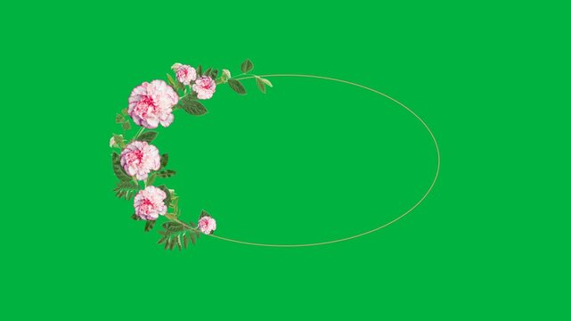 Floral Frame with copy space