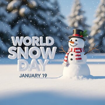 Celebrating world snow day on january 19