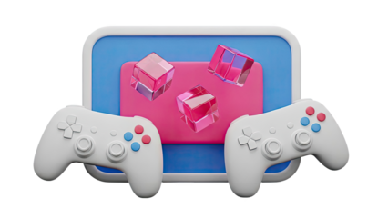 Gaming Controllers and Abstract Cubes