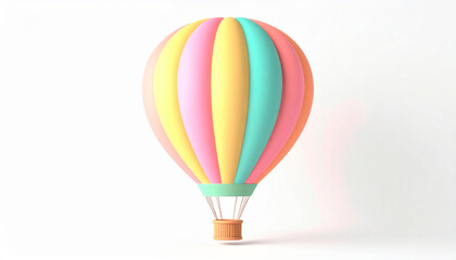Obraz premium 可愛い気球のCGイラスト素材