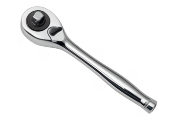 Chrome ratchet wrench hand tool for mechanical repair