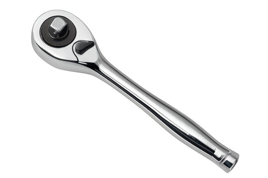 Chrome ratchet wrench hand tool for mechanical repair