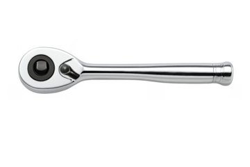 Chrome ratchet wrench tool for mechanical repair