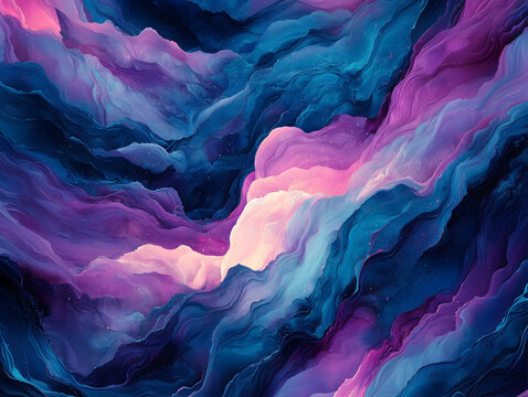 Vibrant Fluid Dreamscape - Powered by Adobe