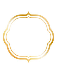 ゴールドのシンプルフレーム