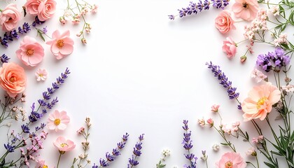 Soft pastel florals blooming in a gentle spring arrangement, bringing calm elegance and natural beauty