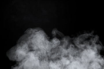黒背景に煙