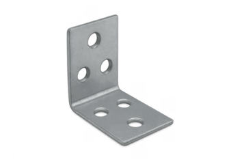 Metal angle bracket for construction and carpentry projects