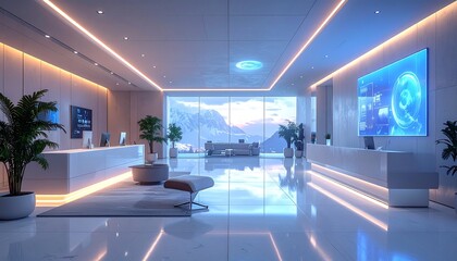 CALM TECHNOLOGY PRESENCE IN PHYSICAL SPACES
Non-screen-centric tech visuals for modern business