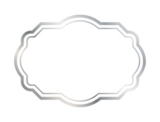 シルバーのシンプルフレーム