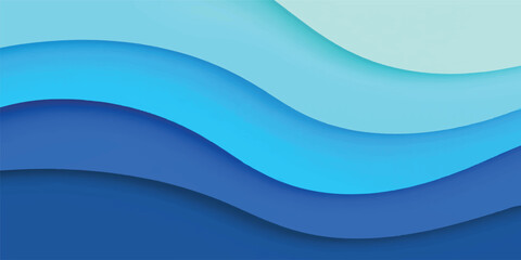 A dynamic blue wave background featuring an abstract design with flowing curves and digital light lines for a professional business wallpaper