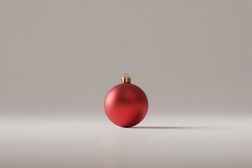 Christmas Bauble Placed Near Bottom Edge