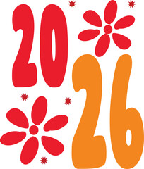 Happy new year 2026 eps vector file