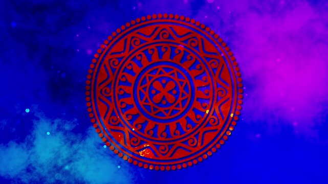 Luxury mandala ornament background. circle decoration ornament Decorative Elegant mandala. Animation of vintage Luxury mandalas background
