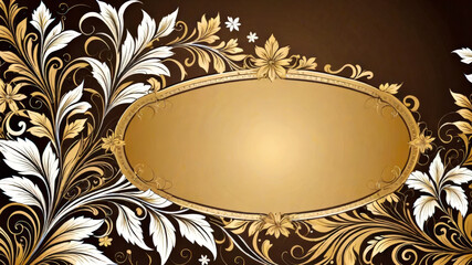 Abstract floral background. Frame mockup with flowers. Elegant pattern. Exquisite design. Close-up.