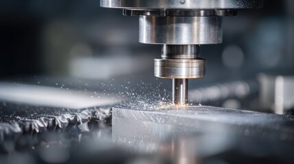 Closeup of an acoustic saw emitting ultrasonic waves during precise calibration work to enhance cutting accuracy and reduce operational noise.