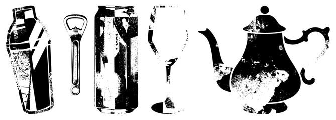 bar tools and drinkware set