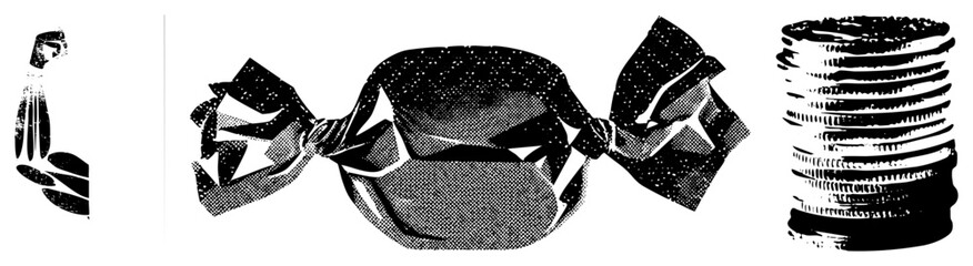 candy wrapper bow cookies stack