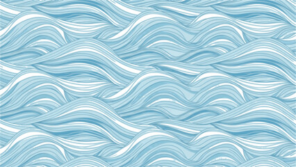 Obraz premium Seamless wave pattern with thin lines, Seamless pattern with blue waves. Abstract light blue background with seamless wave pattern. water 