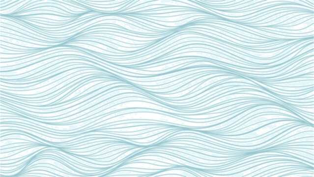 Seamless wave pattern with thin lines, Seamless pattern with blue waves. Abstract light blue background with seamless wave pattern. water
