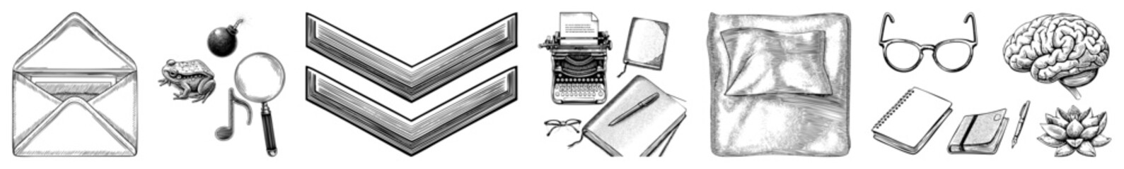 Obraz premium office supplies and symbols collection