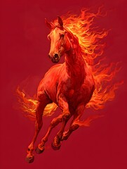 red horse