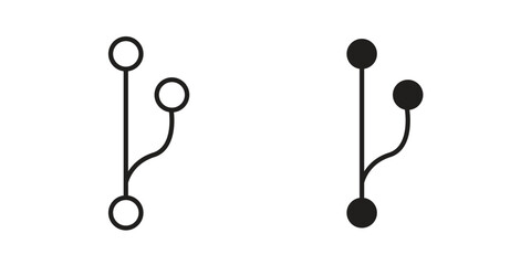 Code branch icons symbol collection. Vector Illustration. vector icon set.