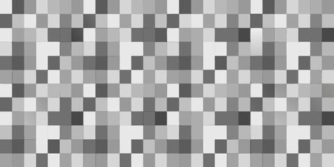 Fototapeta premium Abstract grayscale pattern of varying square shades and rectangular forms