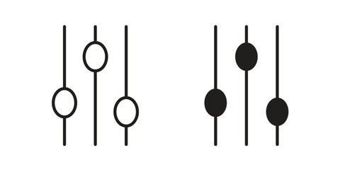 Equalizer icons symbol collection. Vector Illustration. vector icon set.