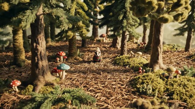 easter eggs in the forest