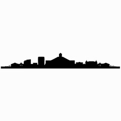 Obraz premium silhouette of city