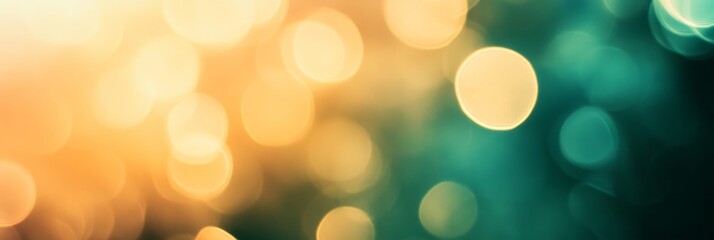 Obraz premium Soft and Blurry Bokeh with Vibrant Gradient Light Radiating Dreamy Ambience and Sparkling Textures